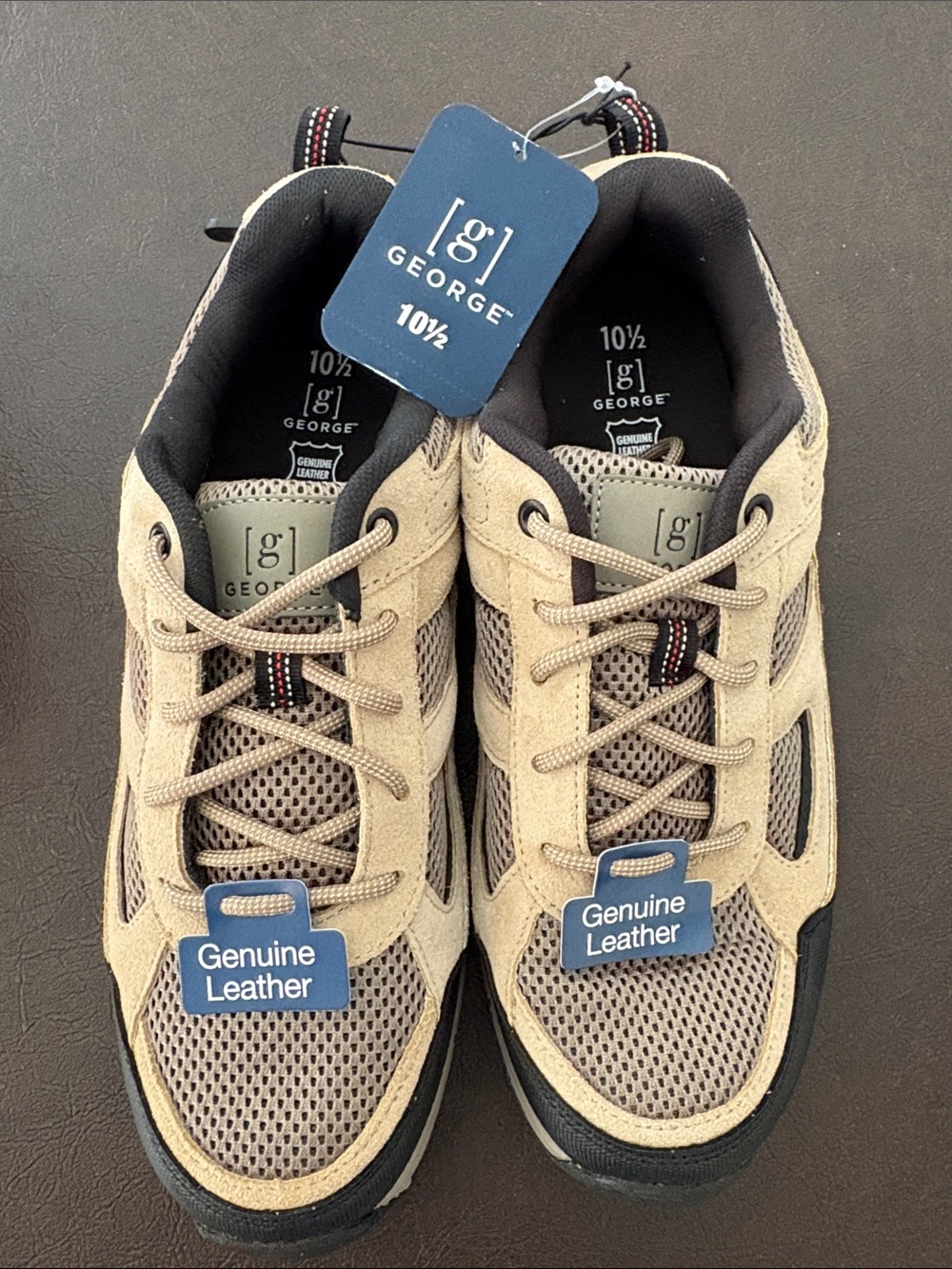 George Men’s Athletic Sneakers in Tan and Black